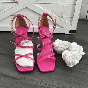 MICHAEL Michael Kors Pink Heels with Block Heel